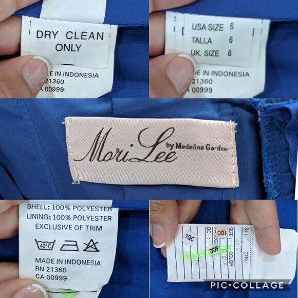 Sweetheart Royal Blue Sweetheart Neck Straplees Chiffon Formal Grown Dress Ss 6 - Picture 8 of 8